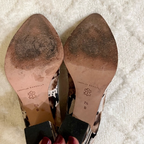 Loeffler Randall Remy Calf Hair Pumps Heels Boot 7.5 - Picture 9 of 10